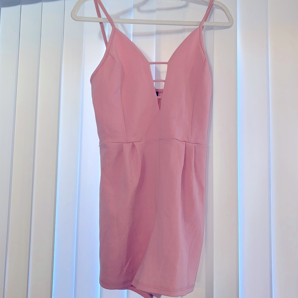 Pink Cleavage Bodysuit